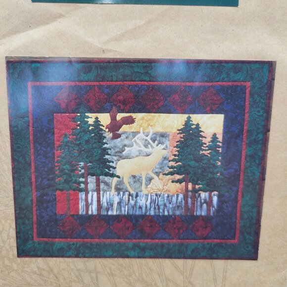 Upper Valley Elk Eagle Quilt Pattern McKenna Ryan Pine Needles 36.5 x 29.5 - Picture 2 of 5